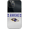 NFL Baltimore Ravens White Striped iPhone 14 Pro Max Skin