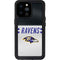 NFL Baltimore Ravens White Striped iPhone 14 Pro Max Waterproof Case