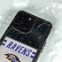 NFL Baltimore Ravens White Striped iPhone 14 Pro Max Waterproof Case
