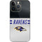 NFL Baltimore Ravens White Striped iPhone 15 Pro Skin