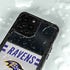 NFL Baltimore Ravens White Striped iPhone 14 Pro Waterproof Case