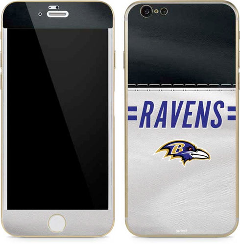 NFL Baltimore Ravens White Striped iPhone 6/6s Skin