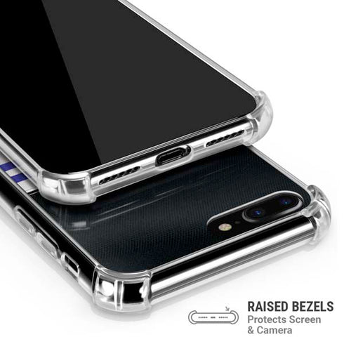 NFL Baltimore Ravens White Striped iPhone 7/8 Plus Clear Case