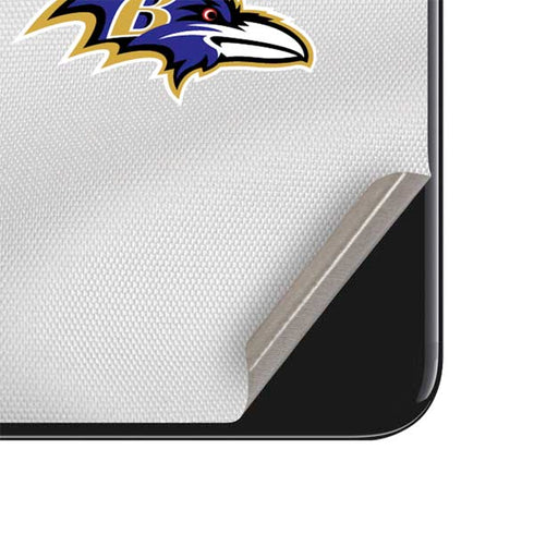 NFL Baltimore Ravens White Striped iPhone SE (2nd & 3rd Gen) Skin