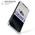 NFL Baltimore Ravens White Striped iPhone XS Max Clear Case