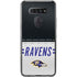NFL Baltimore Ravens White Striped LG K51/Q51 Clear Case