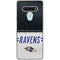 NFL Baltimore Ravens White Striped LG Stylo 6 Clear Case