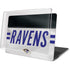 NFL Baltimore Ravens White Striped MacBook Pro 15in (2016-19) Case plus Skin
