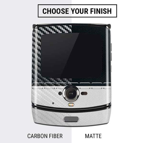 NFL Baltimore Ravens White Striped Motorola RAZR Skin