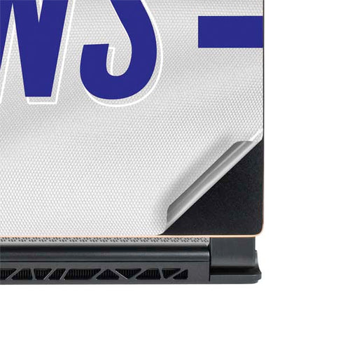 NFL Baltimore Ravens White Striped MSI GS65 Stealth Laptop Skin