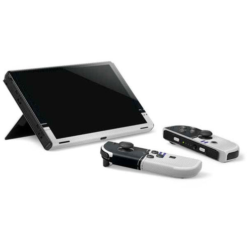 NFL Baltimore Ravens White Striped Nintendo Switch OLED (2021) Skin