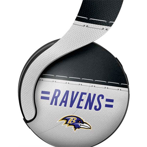 NFL Baltimore Ravens White Striped PULSE 3D Wireless Headset for PS5 Skin