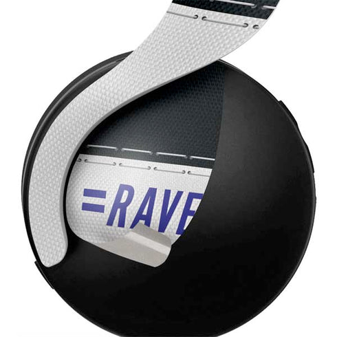 NFL Baltimore Ravens White Striped PULSE 3D Wireless Headset for PS5 Skin