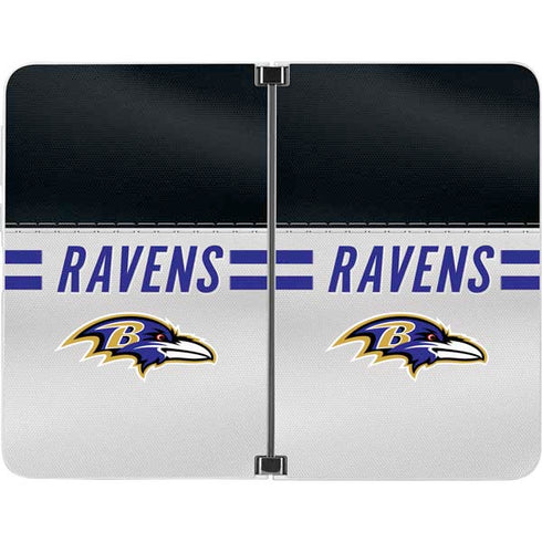 NFL Baltimore Ravens White Striped Surface Duo Skin