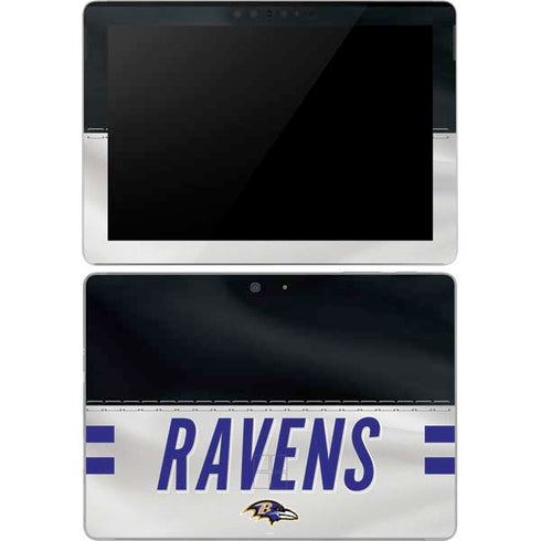 NFL Baltimore Ravens White Striped Surface Go Skin