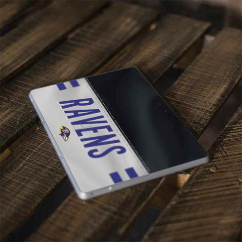 NFL Baltimore Ravens White Striped Surface Go Skin