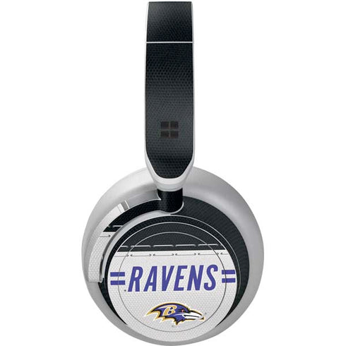 NFL Baltimore Ravens White Striped Surface Headphones Skin
