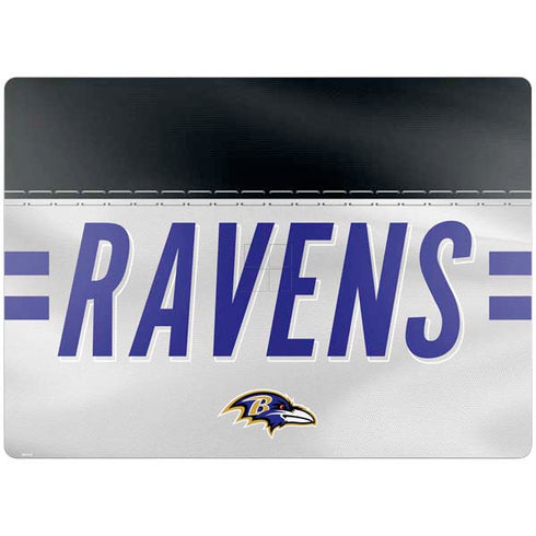 NFL Baltimore Ravens White Striped Surface Laptop 4 15in Skin