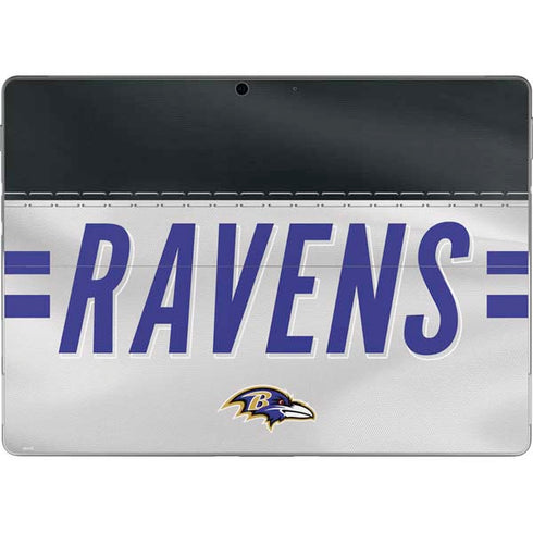 NFL Baltimore Ravens White Striped Surface Pro 9 Skin
