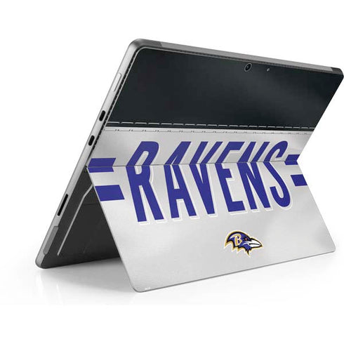 NFL Baltimore Ravens White Striped Surface Pro 9 Skin