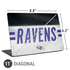 NFL Baltimore Ravens White Striped Universal Laptop 11in (8.8 x 6.2in) Skin