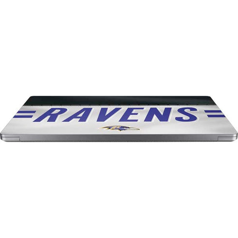 NFL Baltimore Ravens White Striped Universal Laptop 14in (11.4 x 8.2in) Skin