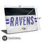 NFL Baltimore Ravens White Striped Universal Laptop 16in (13 x 9.4in) Skin