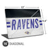 NFL Baltimore Ravens White Striped Universal Laptop 16in (13 x 9.4in) Skin