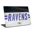 NFL Baltimore Ravens White Striped Universal Laptop 16in (13 x 9.4in) Skin