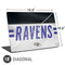 NFL Baltimore Ravens White Striped Universal Laptop 18in (14.6 x 10.6in) Skin
