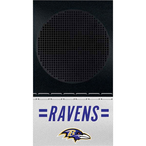 NFL Baltimore Ravens White Striped Xbox Series S Console Skin
