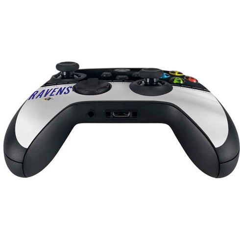 NFL Baltimore Ravens White Striped Xbox Series X Controller Skin