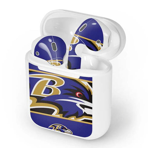 NFL Baltimore Ravens Zone Block Apple AirPods Skin