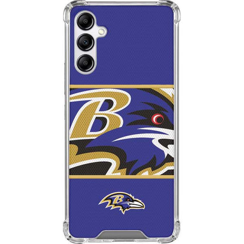 NFL Baltimore Ravens Zone Block Galaxy A14 5G Clear Case