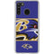 NFL Baltimore Ravens Zone Block Galaxy A21 Clear Case