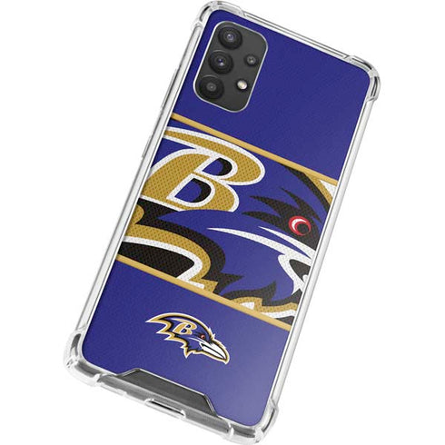 NFL Baltimore Ravens Zone Block Galaxy A32 5G Clear Case