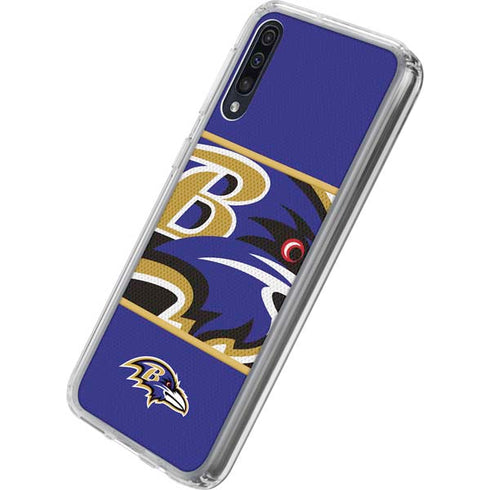 NFL Baltimore Ravens Zone Block Galaxy A50 Clear Case