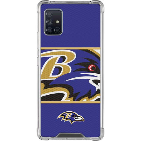 NFL Baltimore Ravens Zone Block Galaxy A51 5G Clear Case