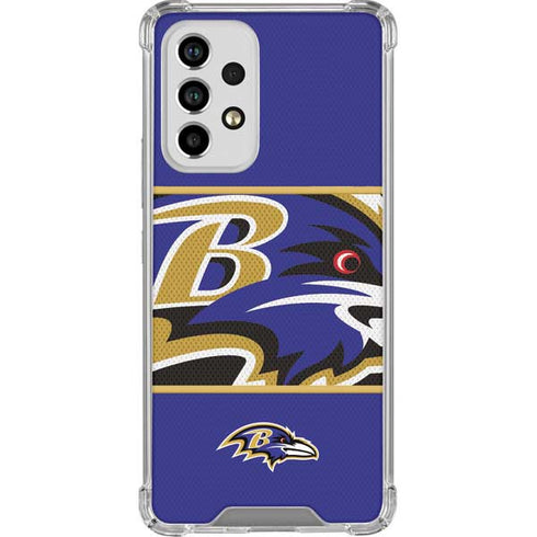 NFL Baltimore Ravens Zone Block Galaxy A53 5G Clear Case