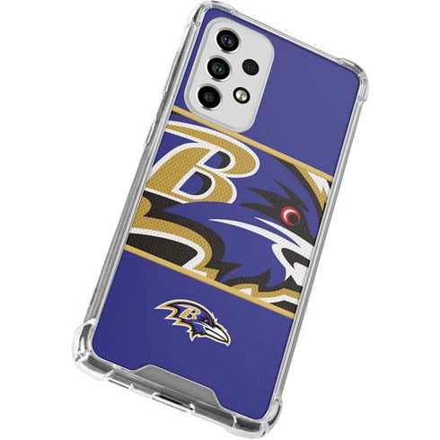 NFL Baltimore Ravens Zone Block Galaxy A53 5G Clear Case