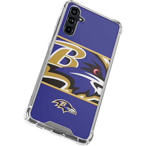 NFL Baltimore Ravens Zone Block Galaxy A54 5G Clear Case