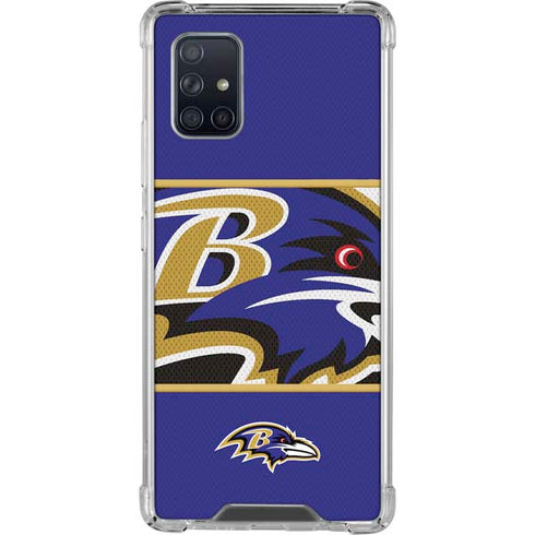 NFL Baltimore Ravens Zone Block Galaxy A71 5G Clear Case