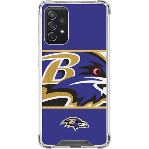 NFL Baltimore Ravens Zone Block Galaxy A72 5G Clear Case