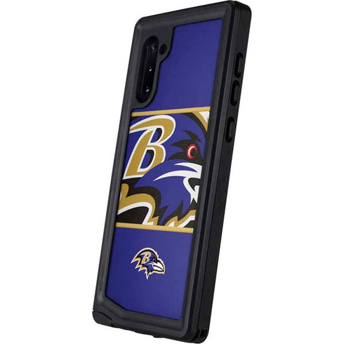 NFL Baltimore Ravens Zone Block Galaxy Note 10 Waterproof Case