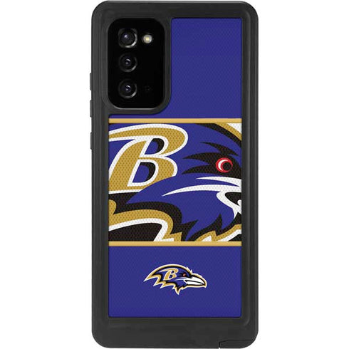 NFL Baltimore Ravens Zone Block Galaxy Note20 5G Waterproof Case
