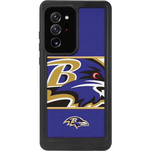 NFL Baltimore Ravens Zone Block Galaxy Note20 Ultra 5G Waterproof Case