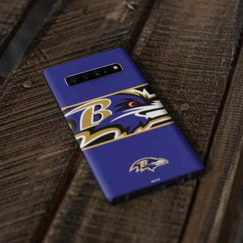 NFL Baltimore Ravens Zone Block Galaxy S10 Plus Skin