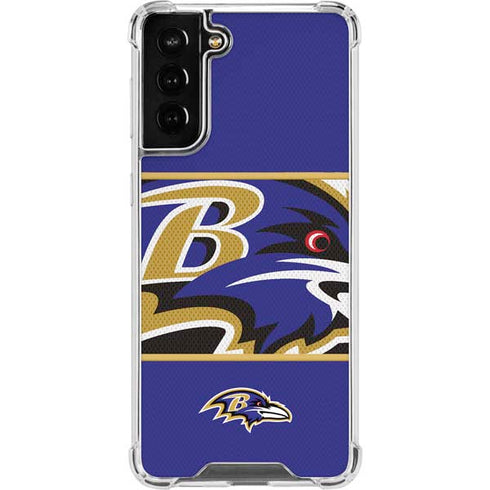 NFL Baltimore Ravens Zone Block Galaxy S21 FE Clear Case
