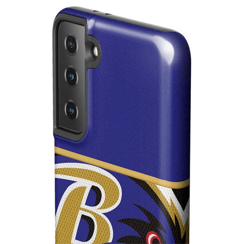 NFL Baltimore Ravens Zone Block Galaxy S21 FE Pro Case