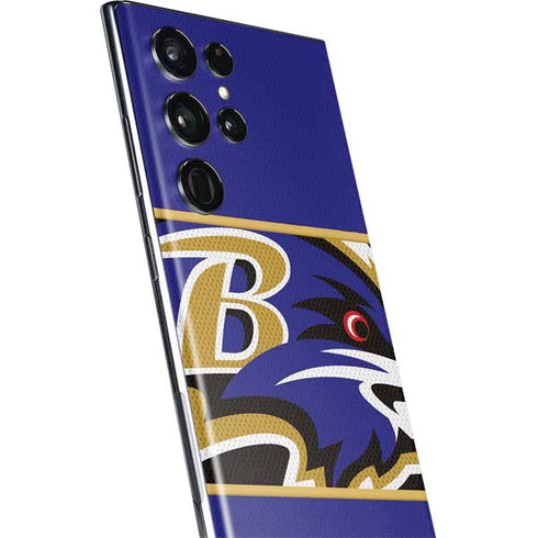 NFL Baltimore Ravens Zone Block Galaxy S22 Ultra Skin